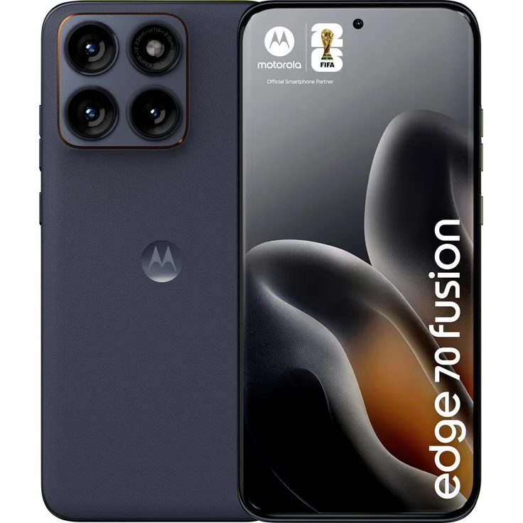 Motorola Edge 70 Fusion, 256GB Smartphone mit 6,78 Zoll Super-HD-Display, Schwarz, EEK A – Bild 1