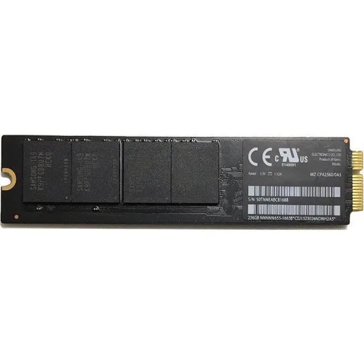 CoreParts MS-SSD-256GB-STICK-01 Internes Solid State Drive, 256 GB Speicherkapazität für MacBook Air, silber
