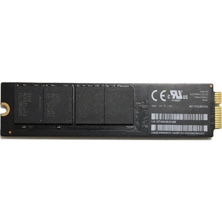 CoreParts MS-SSD-256GB-STICK-01 Internes Solid State Drive, 256 GB Speicherkapazität für MacBook Air, silber