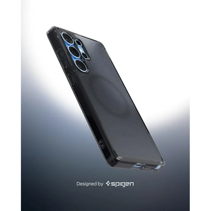 Spigen Ultra Hybrid MagFit Hülle für Samsung Galaxy S25 Ultra, Kompatibel mit MagSafe -Frost Black mit integriertem Magnet und Schutzrand – Bild 5