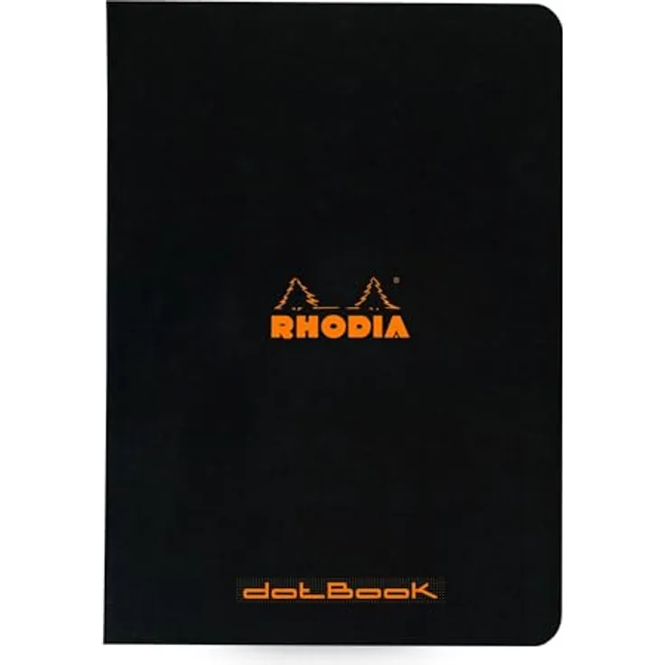 Rhodia Einsteck-Fotoalbum A5, Notizheft dotBook mit 48 Blättern, punktkariert 80g, Schwarz, Modell 119186C