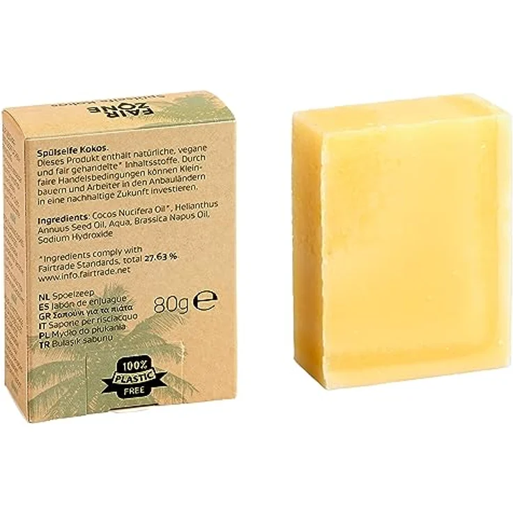 Fair Zone Spülseife Kokos 80 Gramm – Bild 3