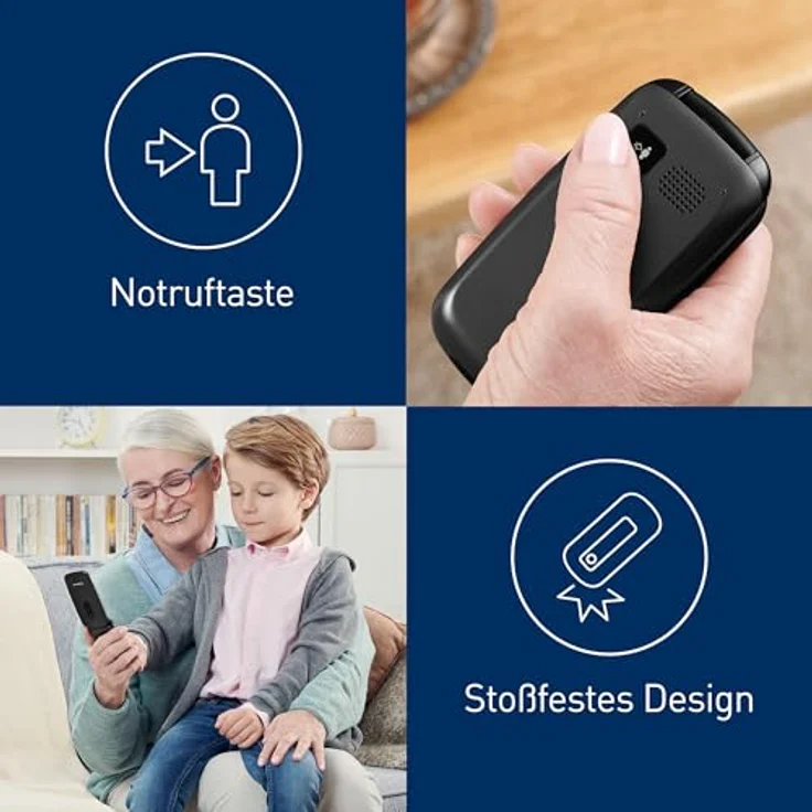Panasonic KX-TU446 Seniorenhandy Schwarz – Bild 4