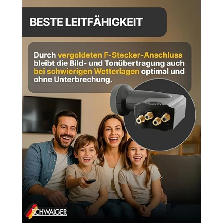 Schwaiger Quattro Switch Lnb digital für Multischalter – Bild 6