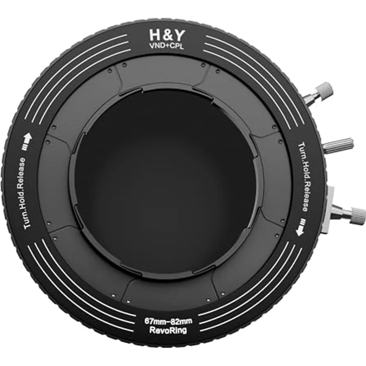 H&Y REVORING ND3-1000 und CPL Filter MkII, Kamera-Filter mit variablem ND und CPL, 67-82mm – Bild 4