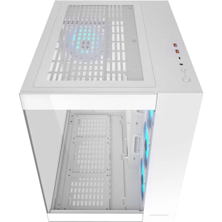 COUGAR Gaming FV150RGBWHITE PC-Gehäuse Weiß, Midi Tower mit ARGB-Beleuchtung für Mini-ITX, Micro-ATX, ATX, inkl. 4 vorinstallierten Lüftern und optimiertem Kabelmanagement – Bild 5