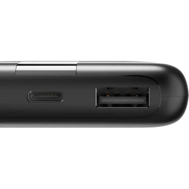 Hama Powerbank Performance 10 10000mAh (USB C + 2x USB A, LED Display, Power Pack zertifiziert, klein) anthrazit – Bild 5