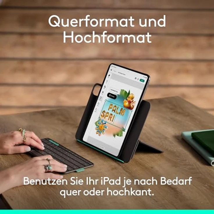 Logitech 920-013397, Tablet Tastatur mit deutscher Tastenbelegung – Bild 5