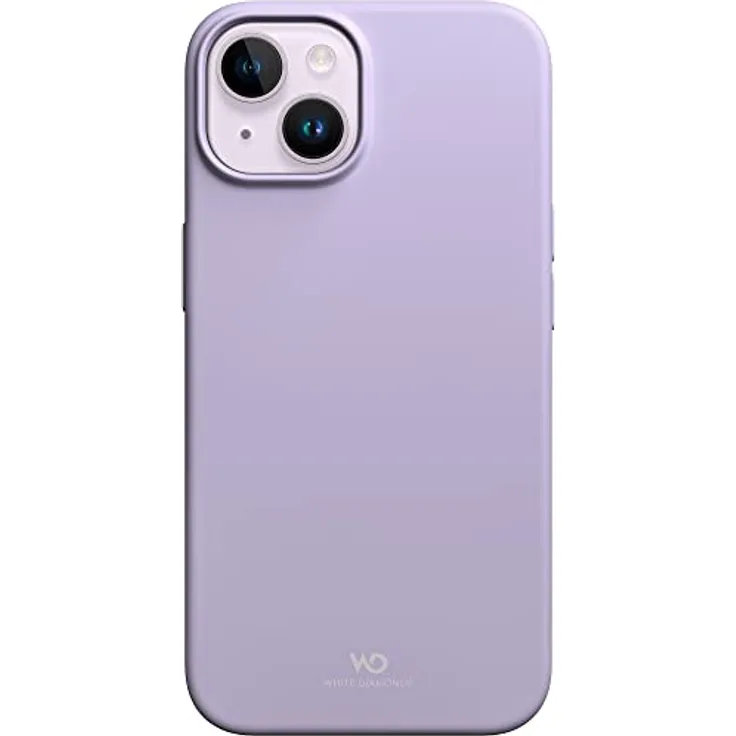 WHITE DIAMONDS - Hülle Urban Case Silikonhülle Passend für Apple iPhone 14 I Handyhülle, Silikon, Dünn, rutschfest (Lila)