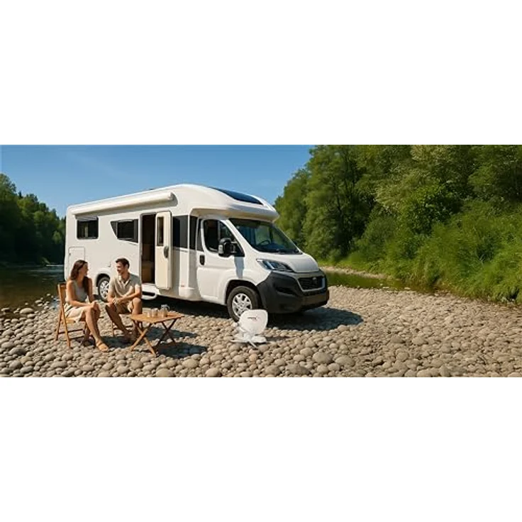 Camping First Satmex mobil 3, vollautomatische mobile Satellitenantenne mit 31dBi Signalverstärkung und Plug-&-Play Funktion – Bild 15