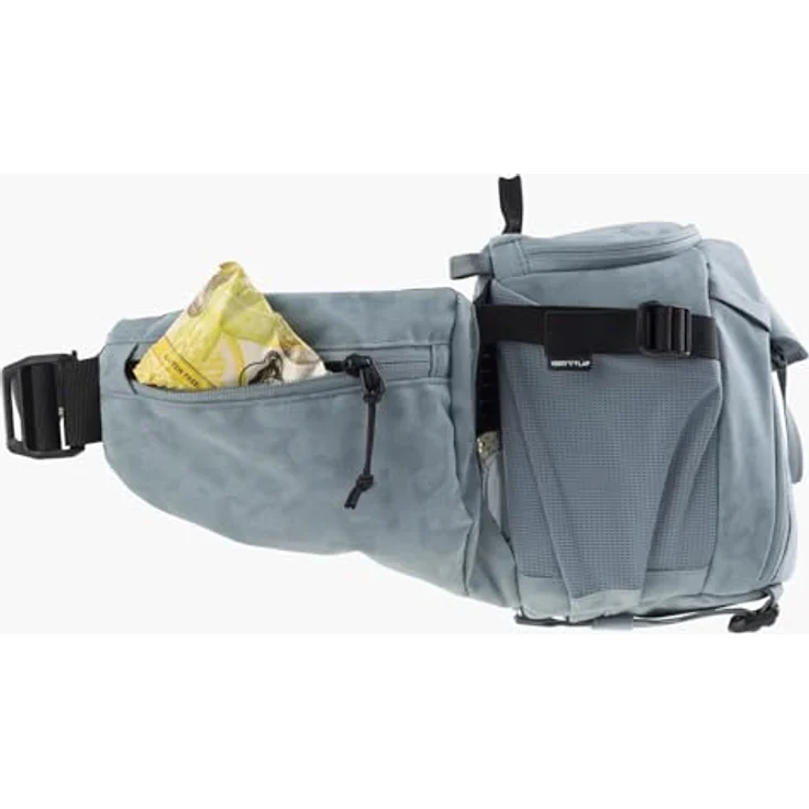 Evoc Hip Pack Capture 6L, Kamera Hüfttasche für Kompakt-Systemkameras, grau, mit Air Flow Contact System und Regenhülle – Bild 7