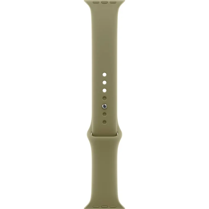 Apple Watch Sport Band 46mm M/L, Oliv, hochleistungsfähiges Gummimaterial mit innovativem Pinverschluss
