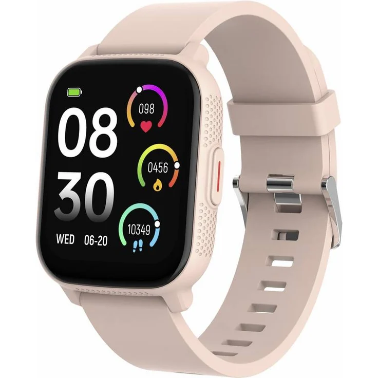 Denver SWC-184 Rose Smartwatch, Bluetooth-Smartwatch mit 1.8" Full-Touch-Display, Herzfrequenzsensor, IP67 Wasserschutz und über 130 Sportmodi
