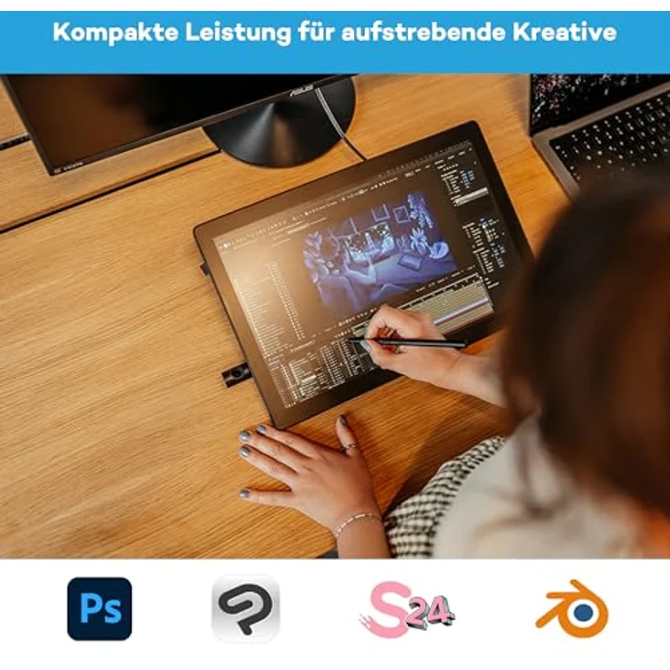 Wacom Cintiq 16 DTK168, Grafiktablett mit 15,6 Zoll Full HD Display, Schwarz – Bild 3
