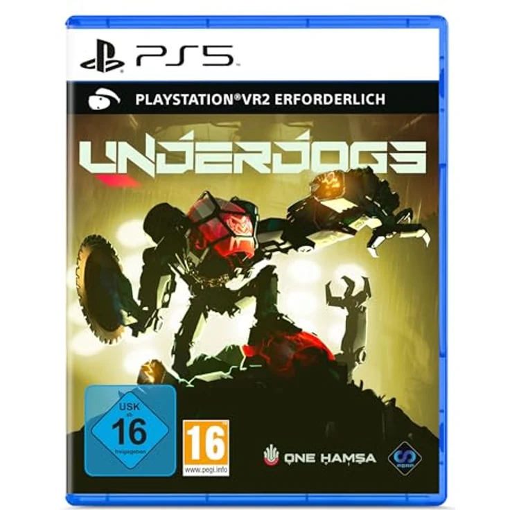 Perpetual Europe Limited UNDERDOGS (PS VR2) - PS5, Metall-Mech-Kampfspiel mit über 130 Gegenständen und Physik-basierter Gewalt, Schwarz – Bild 1