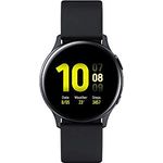 Samsung R835 Galaxy Watch Active 2, eSIM, Aluminium 40mm, Aqua Black - Breiterer Bildschirm, Übungsverfolgung, Herzfrequenz-Tracking, Wasser- und staubdicht, Auch ohne Smartphone immer verbunden