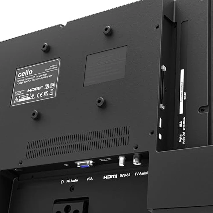 Cello C2224SH, 22 Zoll Fernseher mit Triple-Tuner DVB-C/-S2/-T2, Pitch Perfect Sound, ideal für kleine Räume – Bild 4