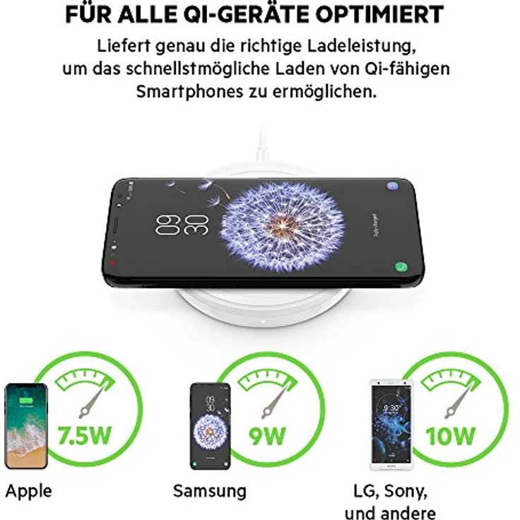 Belkin Boost UP Bold Wireless Charging Pad, 10 W, weiß – Bild 2