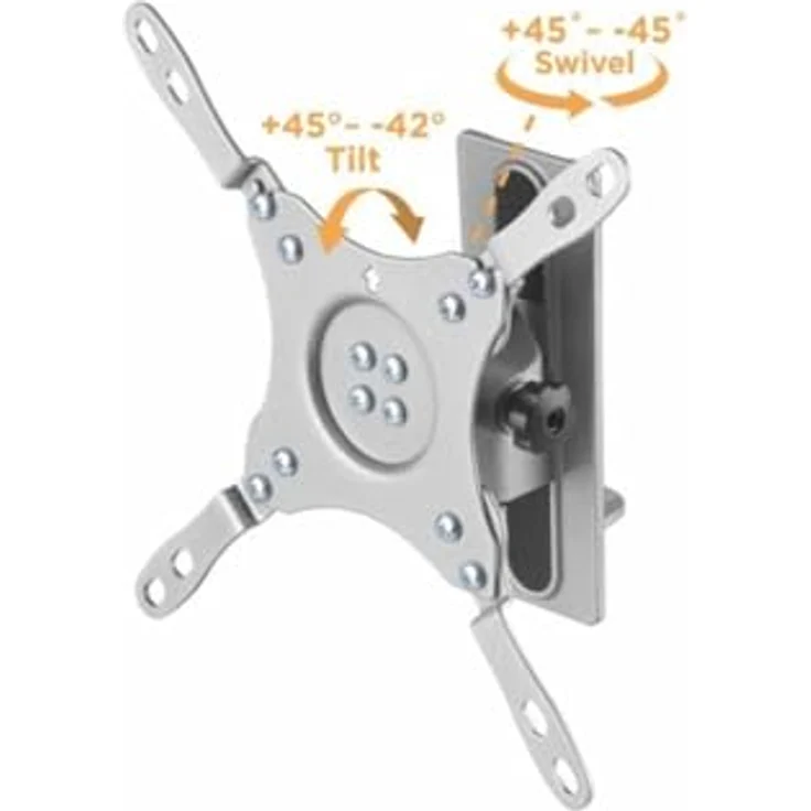 goobay TV Wandhalterung für Wohnwagen, schwenkbar & neigbar, max. 15kg, 13-43 Zoll, VESA 200x200mm kompatibel, für Samsung, Sony, Philips, inkl. Montagematerial und Wasserwaage, Modell 71987 – Bild 3