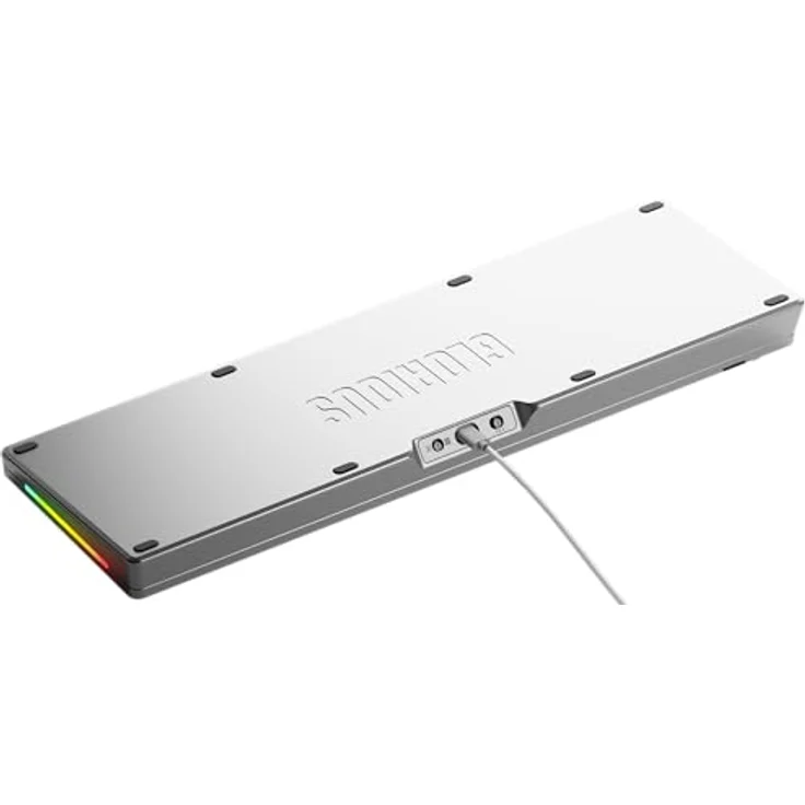 Glorious GMMK 3 Pro, 100 % Custom Gaming-Tastatur Barebone mit Hot-Swap, ANSI-Layout, silber, CNC-gefrästem Aluminiumgehäuse und RGB-Beleuchtung – Bild 11