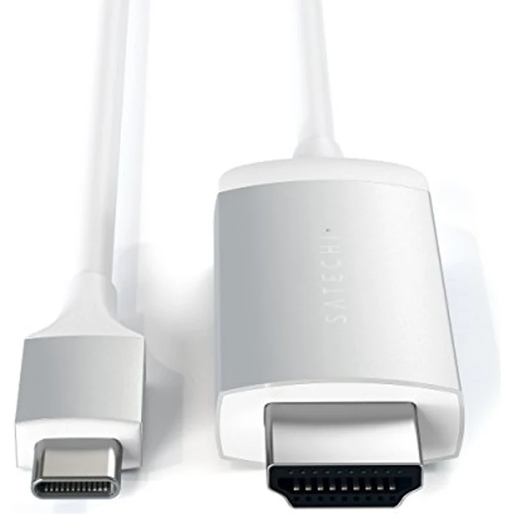 Satechi Kabel type-c HDMI 4 K 60 Hz In aluminiumpour MacBook Pro 2016/2017, MacBook 2015/2016/2017, Dell XPS, Lenovo, Chromebook und mehr (Silber) – Bild 3