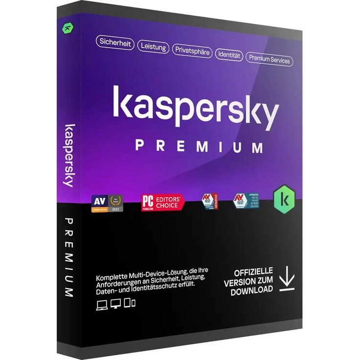 Kaspersky Premium & VPN 2026, Multilayer-Schutz gegen Malware und sichere Online-Transaktionen, mehrjähriges Abonnement