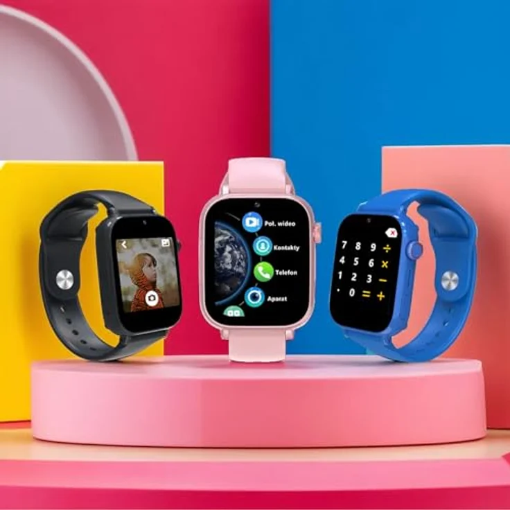 FOREVER Kids Look Me! 3 KW-520 Rosa - Smartwatch mit SIM Karte - 1,85” Display - GPS/LBS/Wi-Fi Standort - SOS Funktion - Anrufe & Video - IP65 Wasserdicht Kinder – Bild 5
