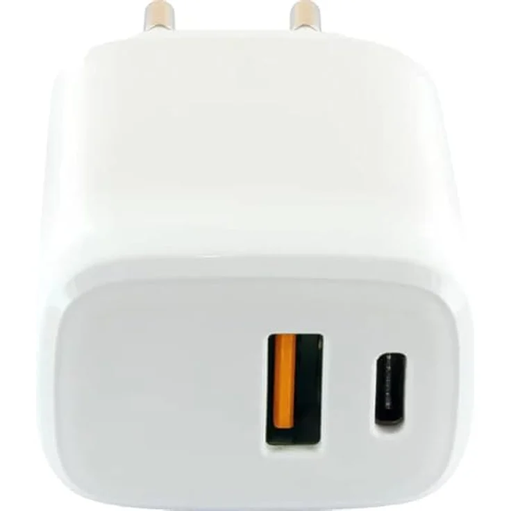 Schwaiger Netzteil 230 V Schnellladegerät 20 Watt 3 A PD 2 Ausgabeanschlussstellen (USB, USB-C) – Bild 2