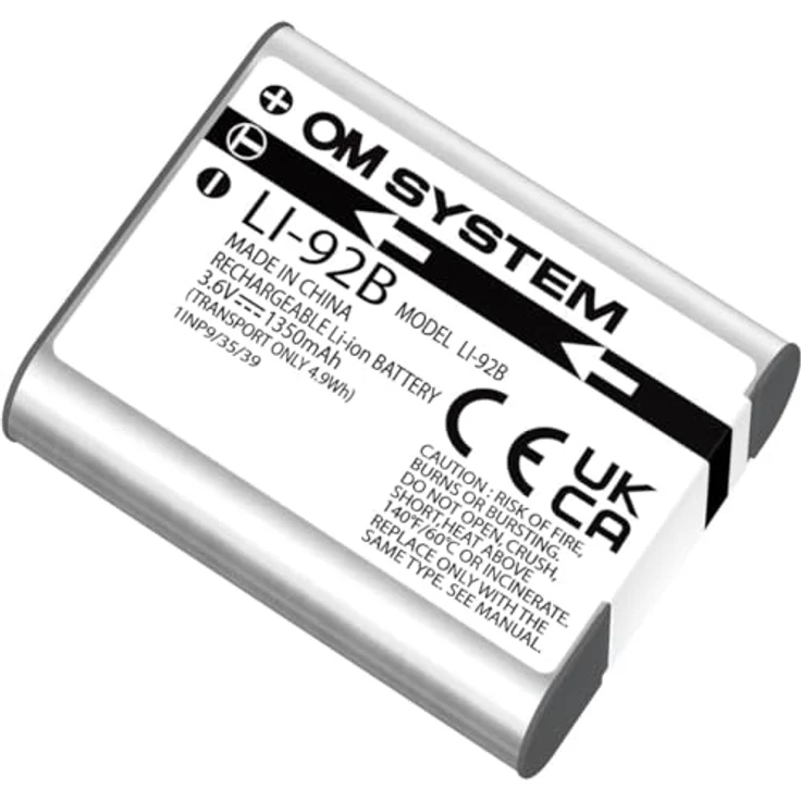 OM SYSTEM LI-92B Akku für Tough TG-7, Olympus TG-6, TG-5 – Bild 2