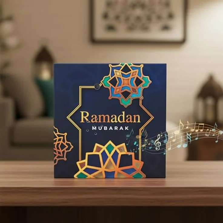 Spetebo Soundbox RAMADAN, Musik Box mit Bewegungsmelder und orientalischer Ramadan Musik, mehrfarbig, 13 x 13 cm – Bild 7