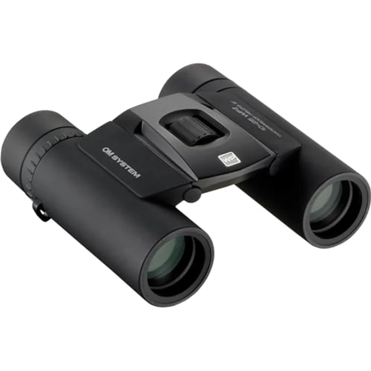 OM SYSTEM Fernglas 10x25 WP II schwarz, Wasserdicht mit 15 Jahren Garantie, 10x Vergrößerung, Dioptrienkorrektur, BaK‑4 Prismen, inkl. Tasche & Trageriemen – Bild 1