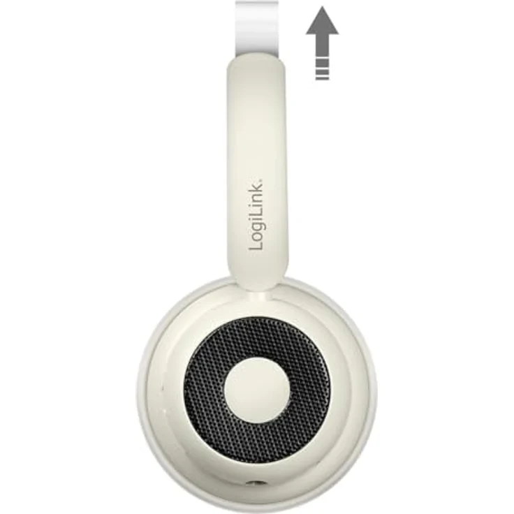 LogiLink BT0072S Over Ear Kopfhörer Bluetooth® mit 20 Stunden Akkulaufzeit, cremefarben – Bild 5
