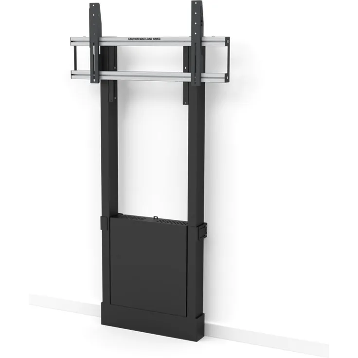 Smart-Media GmbH SMS FMN091003 Displayhalterung, für 98'' Displays, 120 kg Tragkraft, mit abschließbarer Aufbewahrungsbox, für Wand- und Bodenmontage