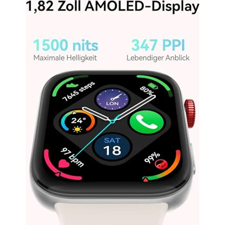HUAWEI Watch FIT 3, Elegante Smartwatch mit 1,82-Zoll-AMOLED-Display, über 100 Trainingsmodi und bis zu 10 Tagen Akkulaufzeit, Aluminiumlegierung – Bild 4