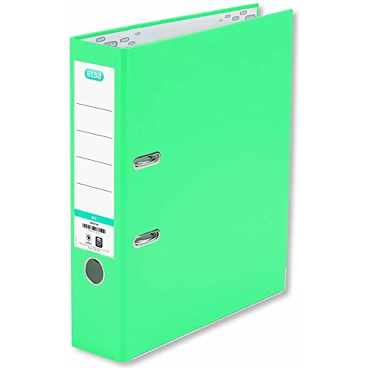 ELBA Aktenordner Ordner smart Pro PP/Papier - A4, 80 mm, mint - Ideal für das Home-Office, strapazierfähige PP-Folie, ELBA Premium-Mechanik – Bild 2