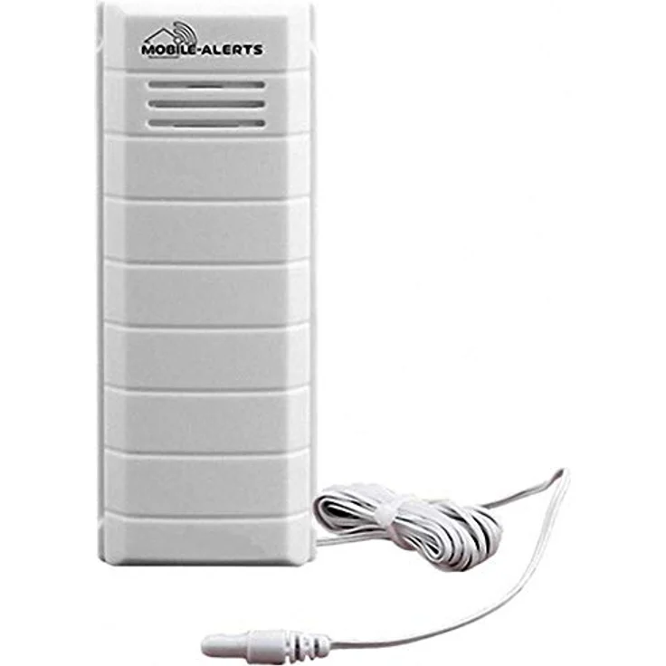 Mobile Alerts MA 10101 Temperatursender, Zusatzsender, perfekt zur Überwachung der Temperatur von Aquarium oder Gartenteich, Datenübertragung auf Ihr Smartphone, Alarmierung vi Push-Mitteilung, weiß – Bild 3