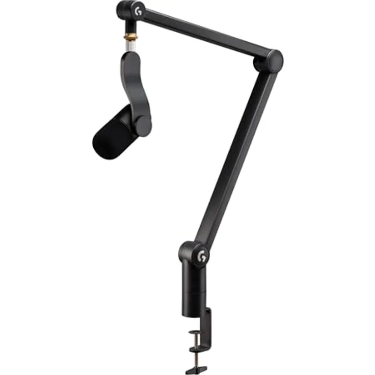 Logitech G Yeticaster GX Dynamic Supercardioid Gaming-Mikrofon mit Schwenkarm, RGB-Beleuchtung und LIGHTSYNC, USB-Mikrofon im Broadcast-Stil für PC und Mac, für Aufnahmen und Streaming - Schwarz – Bild 1