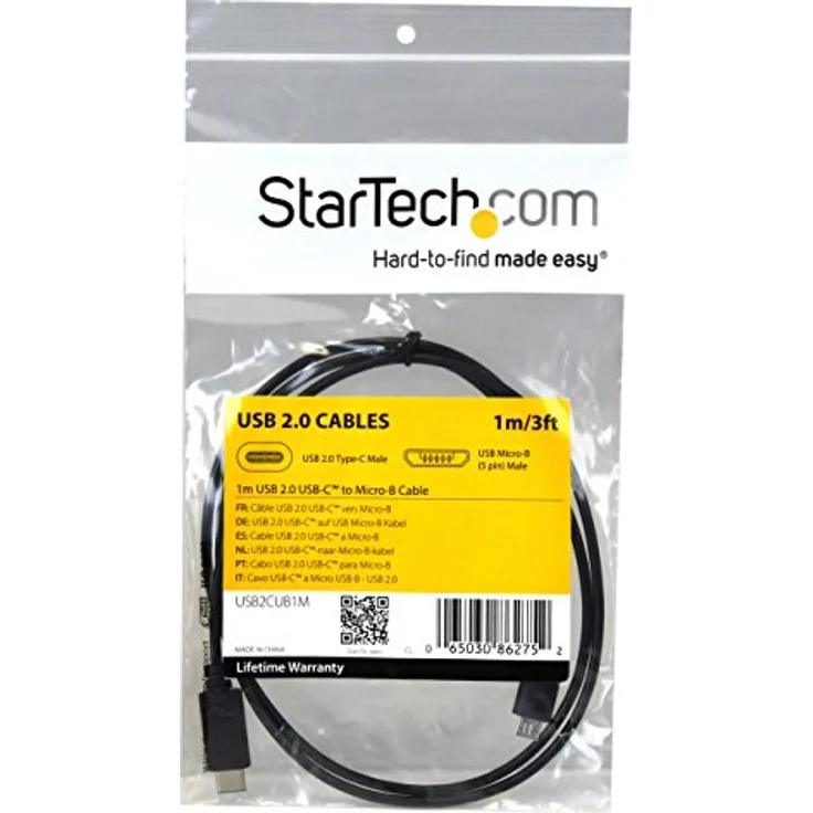 StarTech.com USB 2.0 USB-C auf Micro-B Kabel, 1m, USB C zu Micro B Anschlusskabel – Bild 5