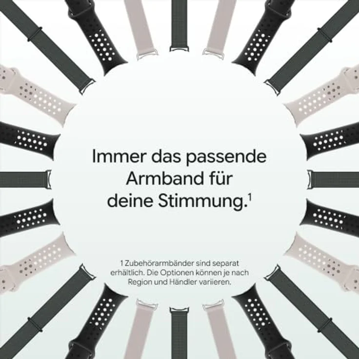 Google Pixel Watch 5 (45mm) LTE, Smartwatch mit AMOLED LTPO Display, IP68, Obsidian – Bild 14