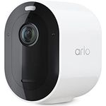 Arlo Pro 5 WLAN Überwachungskamera aussen, 2K UHD, Weiß, Verbesserte Farbnachtsicht, 160° Blickwinkel, 2-Wege Audio, mit 30-tägigem Arlo Secure Plan Testzeitraum