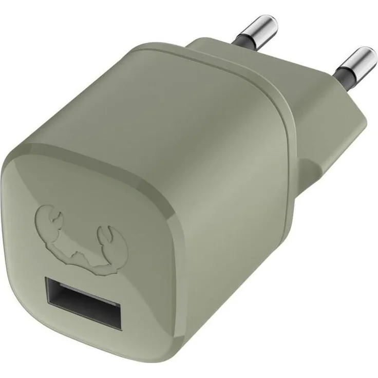 Fresh 'n Rebel USB-A-Mini-Charger 12W, Ladegerät in Dried Green für Handygeräte