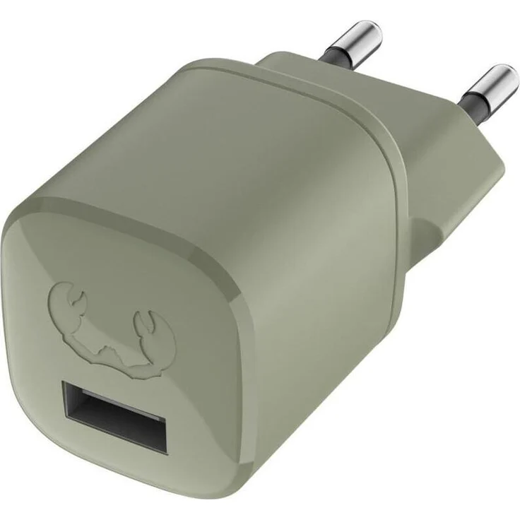 Fresh 'n Rebel USB-A-Mini-Charger 12W, Ladegerät in Dried Green für Handygeräte