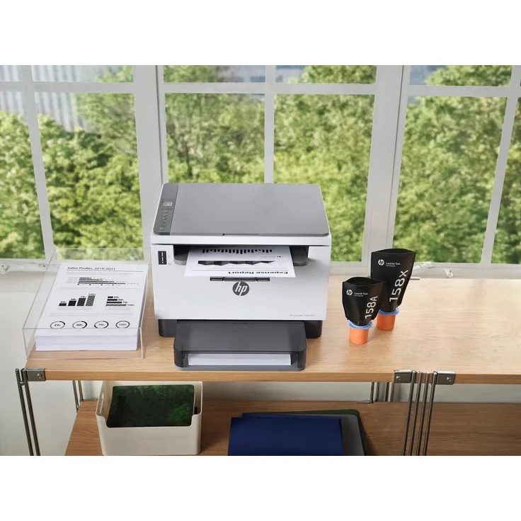 HP LaserJet Tank MFP 2604dw, Multifunktionsdrucker in grau mit USB, LAN und WLAN-Funktion