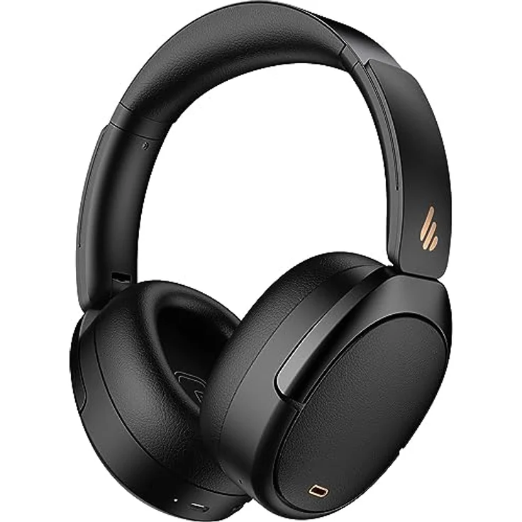 Edifier WH950NB Hybrid Active Noise Cancelling Kopfhörer -LDAC Codec mit Hi-Res Audio und Custom EQ über App nach 55H Playtime mit Faltbarer drahtloser Over-Ear Bluetooth V5.3 Kopfhörer - Schwarz – Bild 1