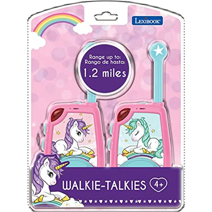 Lexibook Unicorn Walkie-Talkies, Digital Radios mit bis zu 2 km Reichweite, Morsesignalfunktion, für Kinder ab 3 Jahren – Bild 3