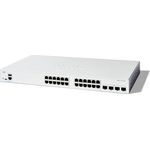Cisco Catalyst 1300-24T-4X-Managed-Switch, 24-Port-GE, 4 x 10-GE-SFP, eingeschränkter Lebenszeitschutz (C1300-24T-4X)