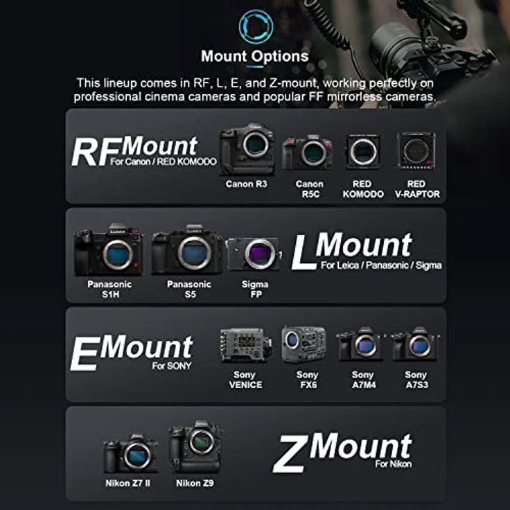 SIRUI 100mm T2.9 1.6X Anamorphes Vollformat Prime Objektiv Objektive Lens Lenses(RF Mount) – Bild 4