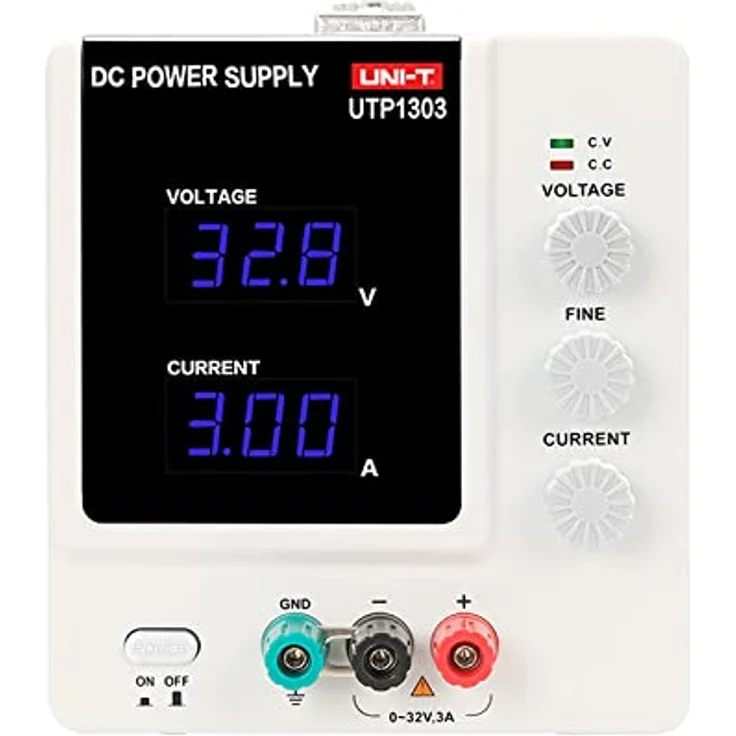 UNI-T Labornetzteil UTP1303, dimmbar für Spannung und Stromstärke, 200 Watt, blau – Bild 2