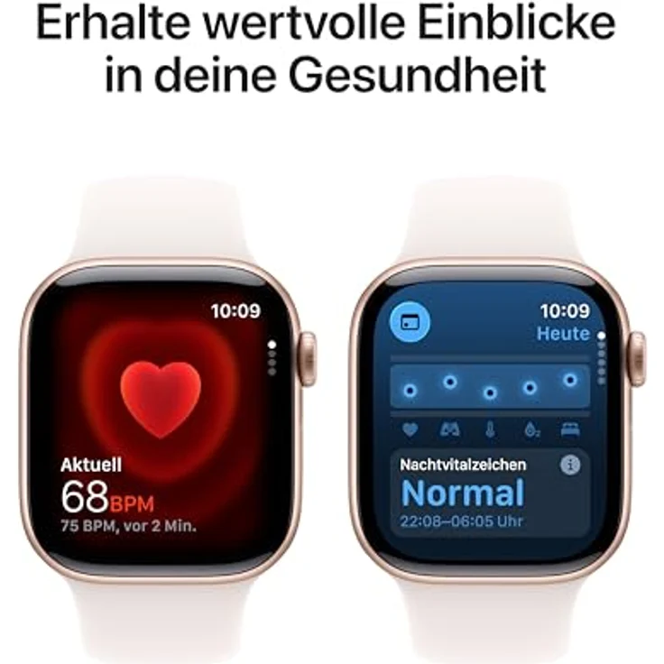 Apple Watch Series 11 GPS, 42 mm, Aluminiumgehäuse Roségold, Sportarmband Blassrosa - S/M – Bild 4