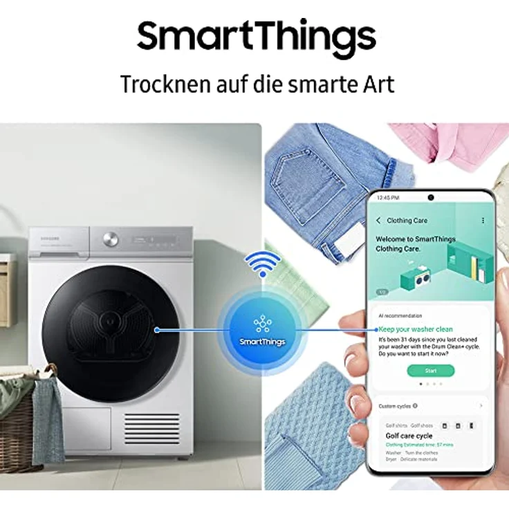 Samsung WW5000D, Waschmaschine, EEK: A (-10%), mit Ecobubble™ und Hygiene-Dampf, 11 kg White – Bild 5